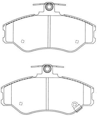Sada brzdových platničiek kotúčovej brzdy AISIN
